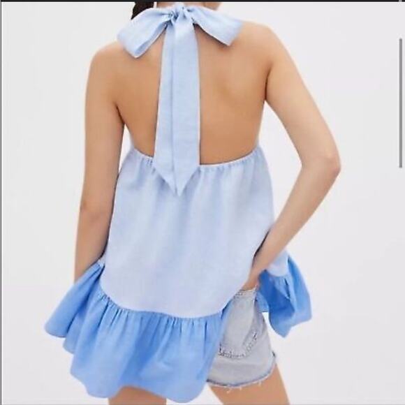 Sachin + Babi Anthropologie Linen Halter Top Size Small - Picture 2 of 10